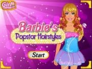 играть Barbies popstar hairstyles