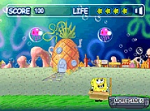 играть Spongebob vs jellyfish
