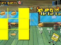 играть Spongebob tic tac toe