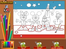 Play Mickey mouse club coloring now