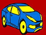 играть Blue city car coloring