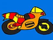 играть Small colorful motorbike coloring