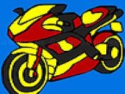 играть Fast cross motorbike coloring