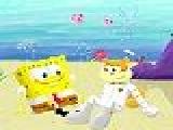 играть Spongebob and sandy puzzle