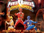 играть Power Rangers - Dino thunder Red hot rescue