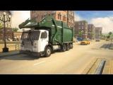 играть Garbage truck city simulator