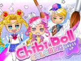играть Chibi doll coloring & dress up now