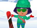 играть Dora ski winter dressup now