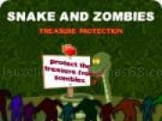 играть Snake and Zombies-Treasure Protection