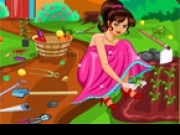 играть Barbie Cleaning The Garden 