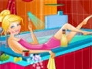 играть Princess Cinderella Bathroom Cleaning