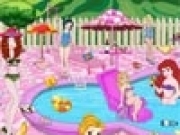играть Princess Pool Party Cleaning