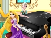играть Elsa and Rapunzel Piano Contest