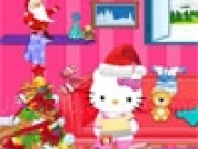 играть Hello Kitty Christmas Room Clean Up