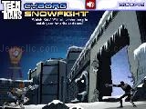 играть Teen titans: cyborg snowfight