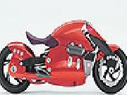 играть Fast red motorbike slide puzzle