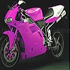 играть Pink fast motorbike slide puzzle