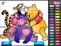 Play Pooh and friends coloring now