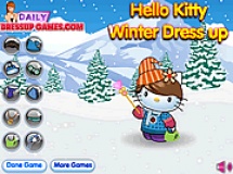 играть Hello kitty winter dress up