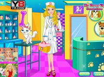 играть Veterinarian barbie dress up