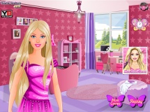 играть Decorate barbie bedroom