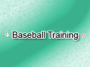 Play Baseball training now