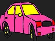 играть Pink city taxi coloring