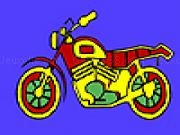 играть Simple colorful motorcycle coloring