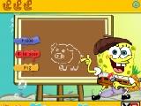 играть Spongebob draws something