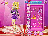 играть Barbie pop star dressup