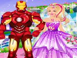 играть Barbie's superhero wedding