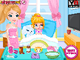 играть Baby barbie chickenpox attack