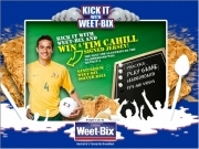 Play Sanitarium weetbix soccer ball now