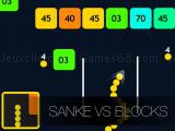 играть Snake vs blocks