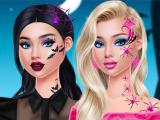 играть Pop culture halloween makeup now