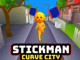 играть Stickman curve city