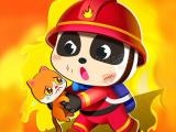 играть Little panda fireman now