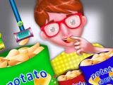 играть Potato chips food factory game now