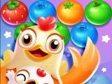 играть Bubble shooter chicken now