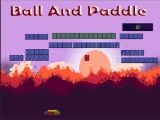 играть Ball and paddle now