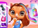 играть Kitty animal hair salon - fashion hair stylist now