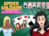 играть Spider solitaire : manga girls now