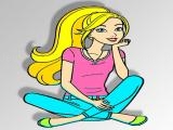 играть Barbie coloring game now
