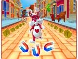играть Subway bunny run rush rabbit runner game