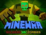 играть Minewar soldiers vs zombies now
