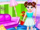 играть Baby taylor messy home cleaning now