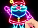 играть Draw glow christmas - draw & color now