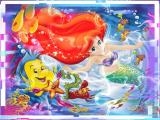 играть Little mermaid match3 puzzle now