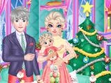 играть Frozen family christmas preparation now