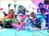 играть Teen titans match 3 puzzle now
